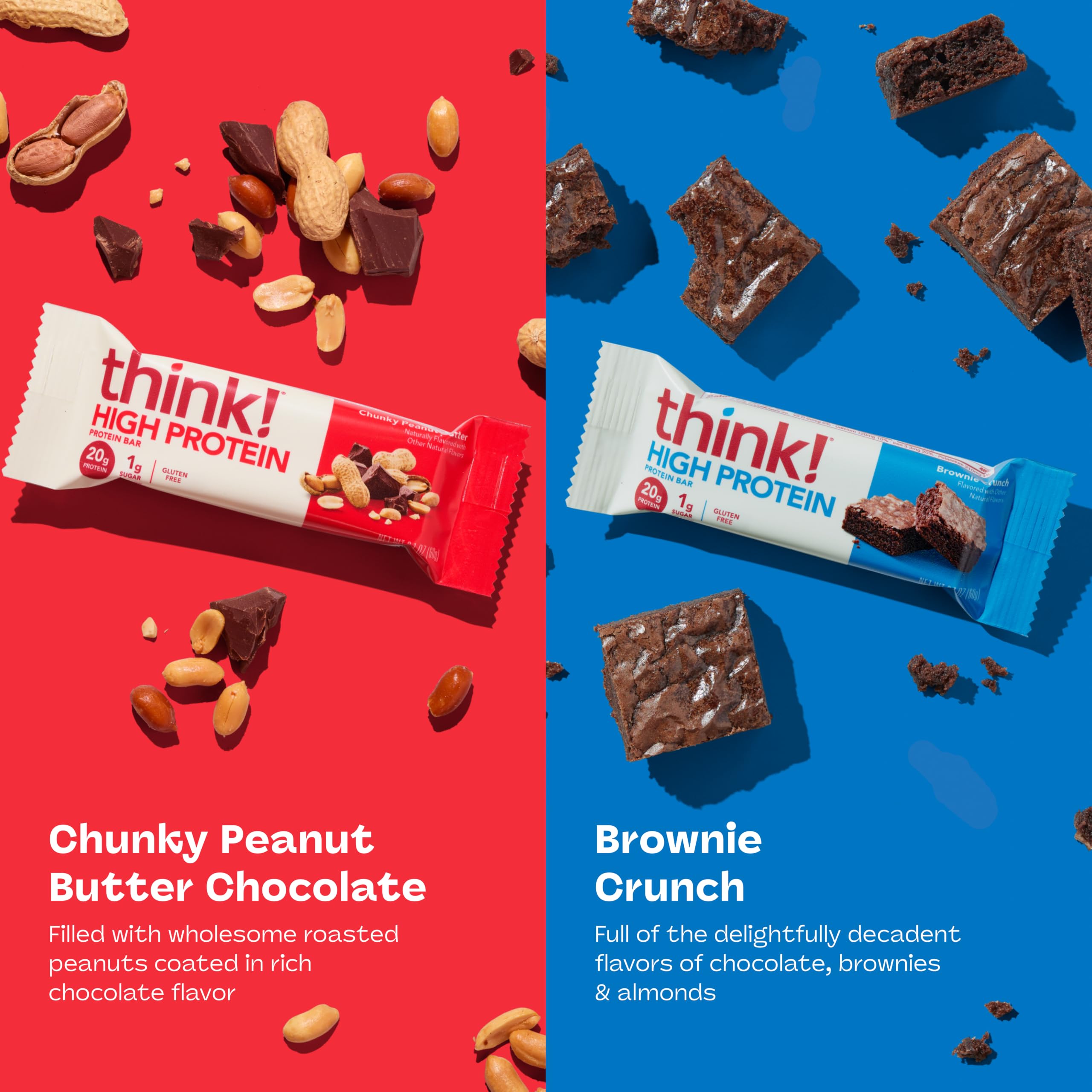 think! Chunky Peanut Butter con trozos de cacahuate para más masticabilidad