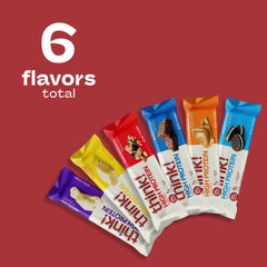 think! barra White Chocolate en mano, snack alto en proteína listo