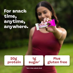 think! bars inside a gym bag portraying convenient pre-or-post workout fuel