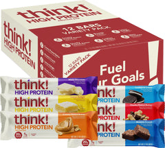 think! empaquetado frontal del Variety Pack, variedad portátil y práctica