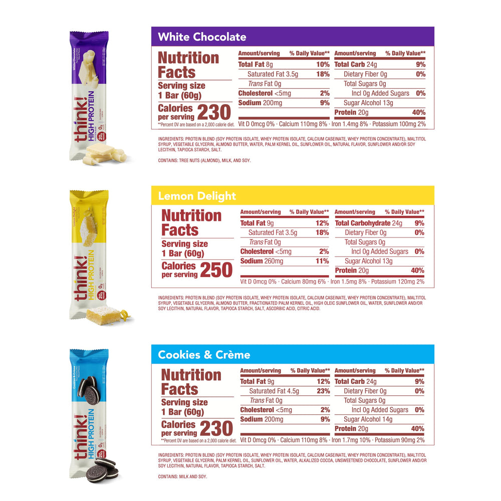 think! Variety Pack en entorno lifestyle, opción conveniente para días activos