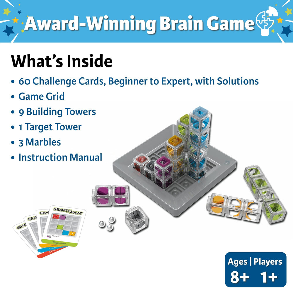 ThinkFun comparación de tamaño en manos para mostrar escala y piezas manejables