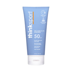 Thinksport frasco frontal mostrando marca y tamaño, protección confiable