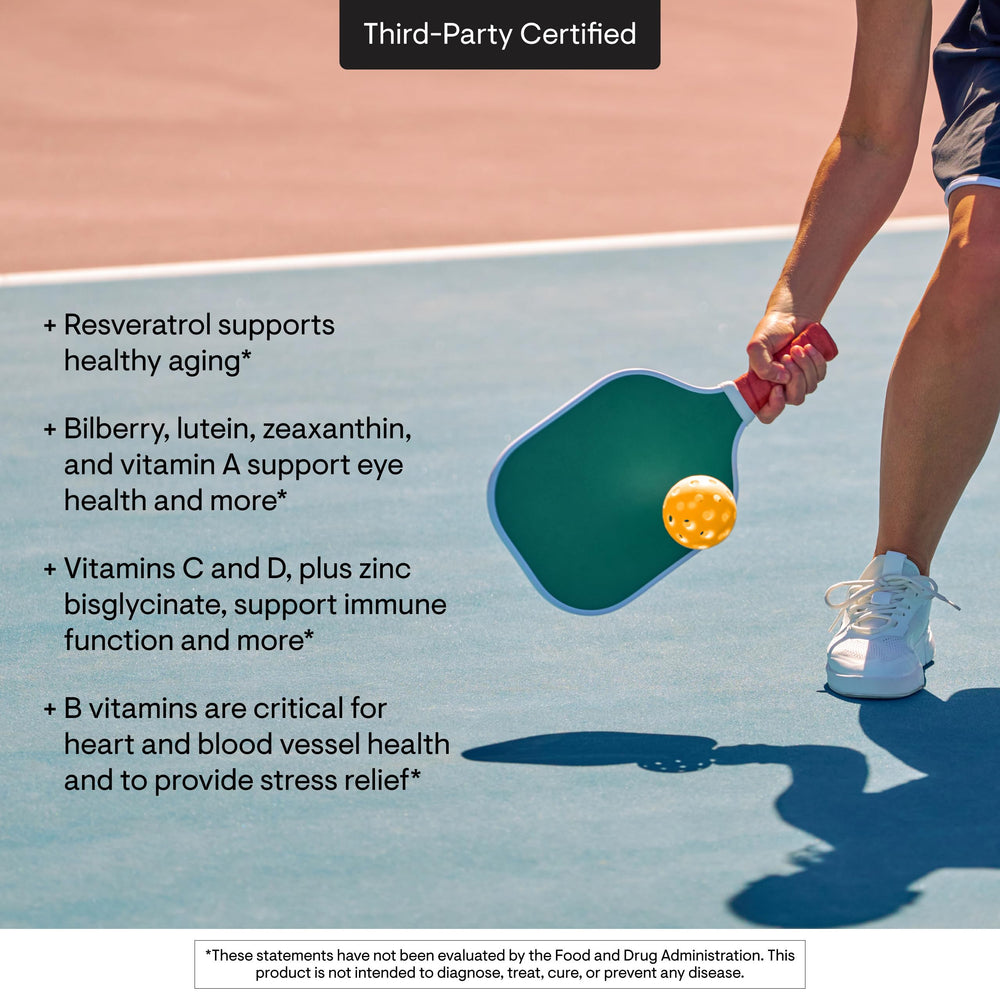 THORNE ingredient spread showing botanicals and vitamins for antioxidant support
