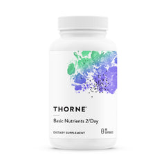 THORNE envase frontal mostrando el diseño y cantidad 60 cápsulas y confianza