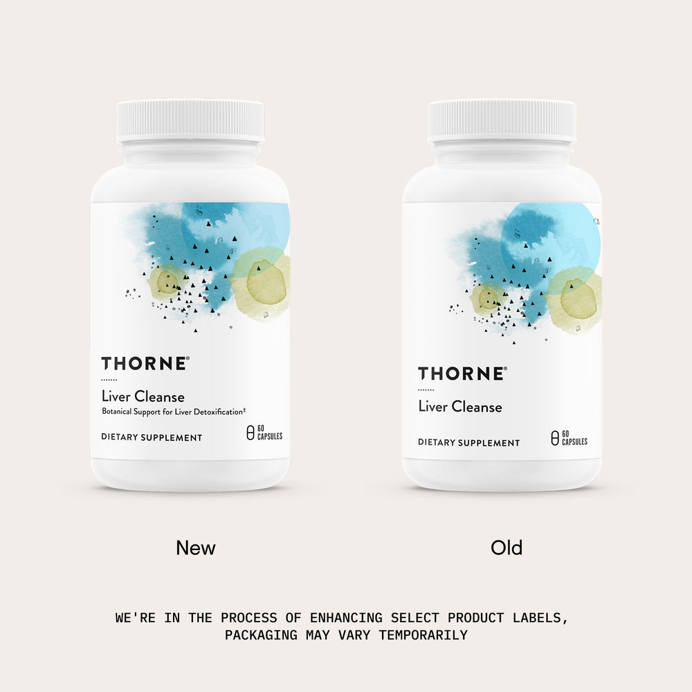 THORNE cápsulas cerca para ver textura y recubrimiento eficaz
