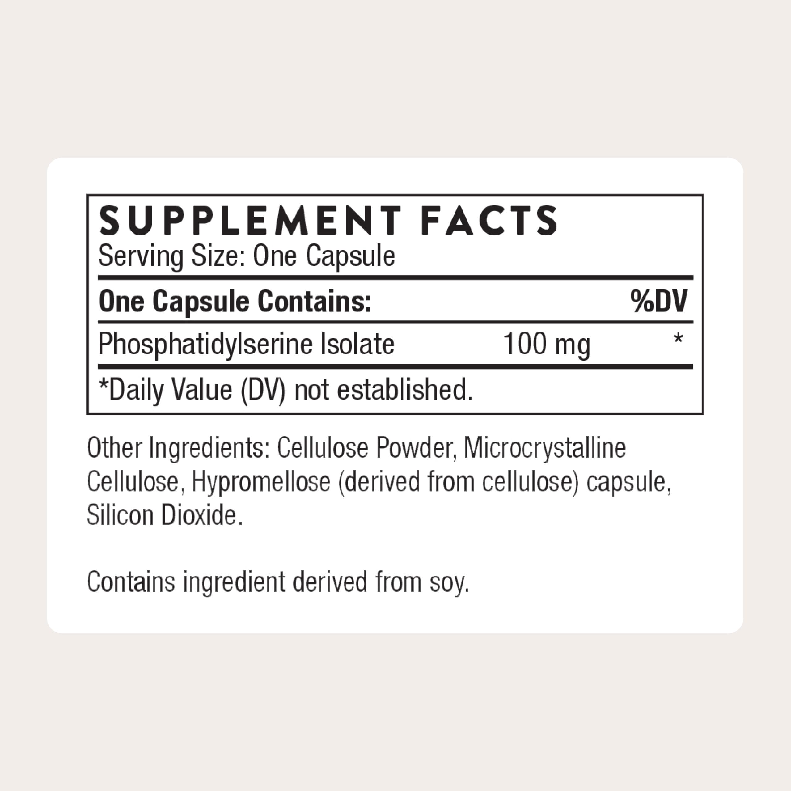 THORNE bottle with cap open revealing capsules and easy access benefit