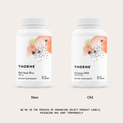 THORNE polvo de arroz de levadura roja en primer plano para visualizar origen