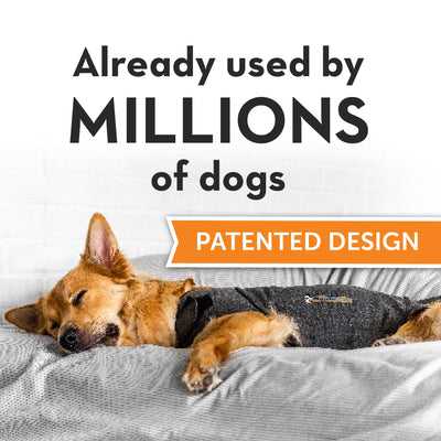Thundershirt detalle de la tela transpirable que ofrece confort y ventilación para el perro