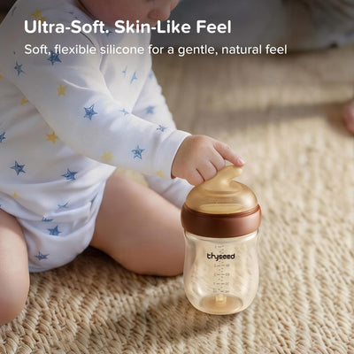 thyseed parent feeding baby in cozy lifestyle scene