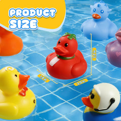 Tiaxidex ducks floating in bathtub showing safe water play