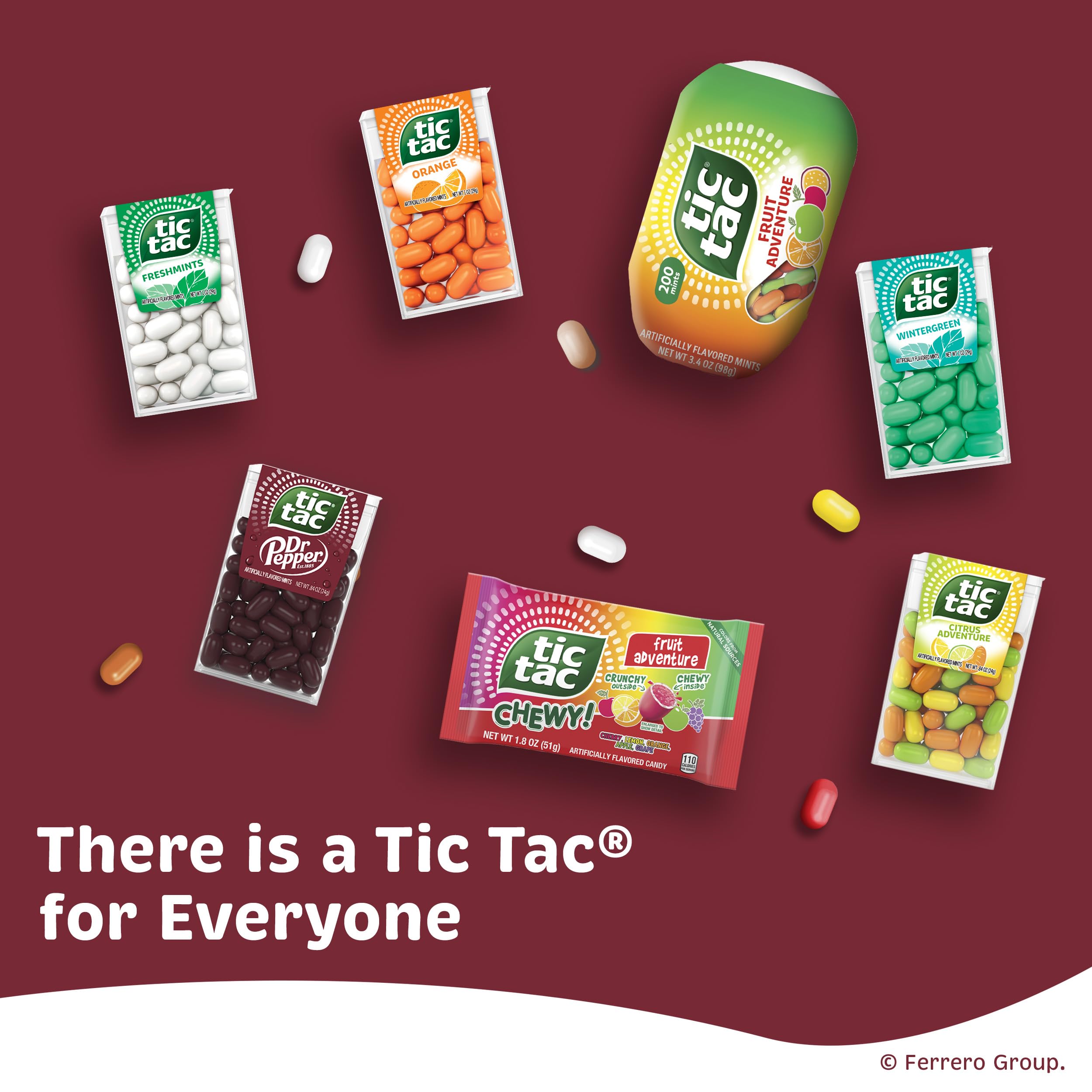 Tic Tac Dr Pepper en bolsillo demostrando conveniencia y frescura móvil