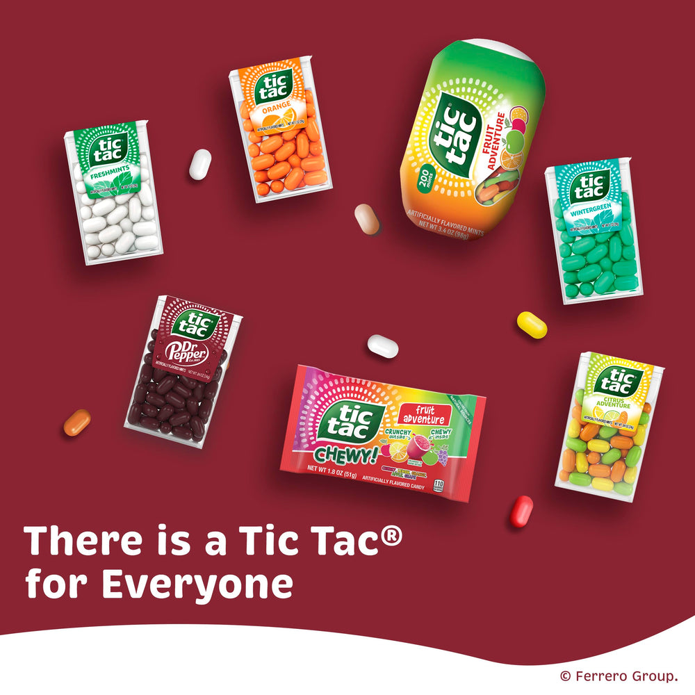 Tic Tac Dr Pepper en bolsillo demostrando conveniencia y frescura móvil