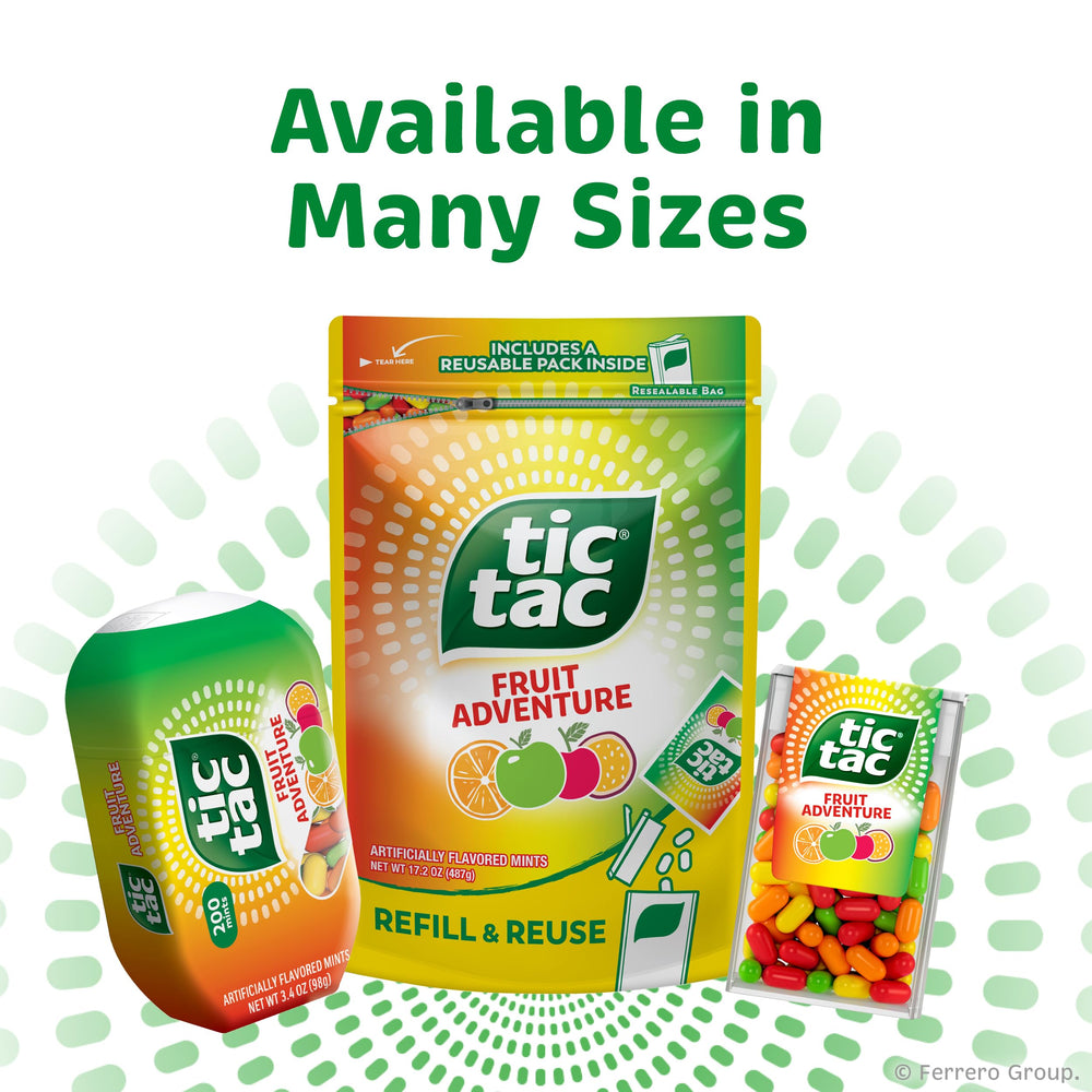 Tic Tac varios paquetes agrupados en pack de 12 ideales para reabastecer