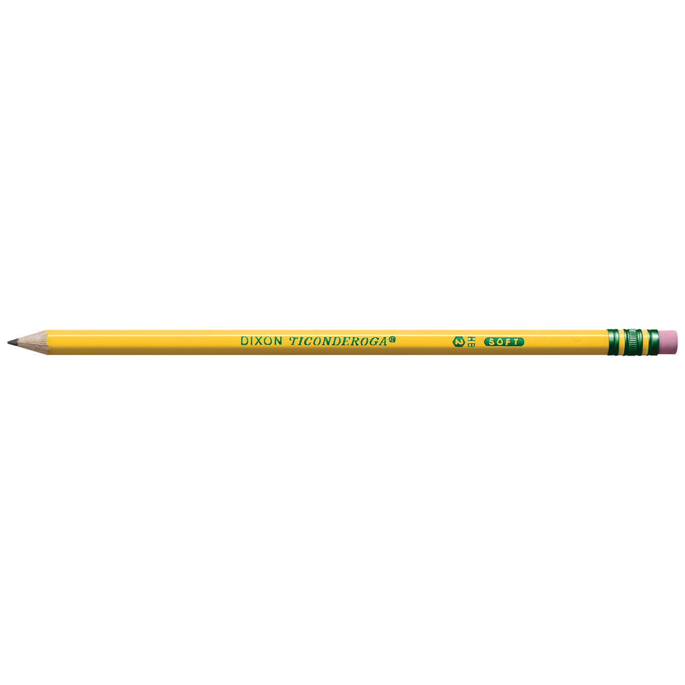 Ticonderoga borrador lateral sin látex que facilita correcciones limpias