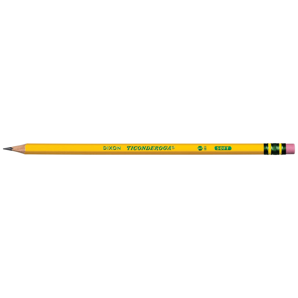 close-up of a single Ticonderoga pencil tip, showcasing smooth writing