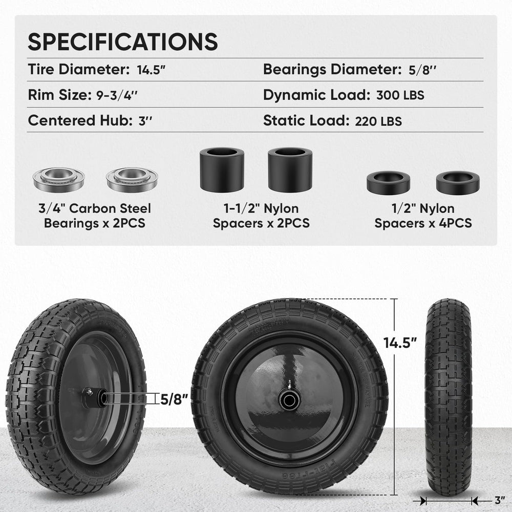 TICONN adapter kit with bearings and spacers for easy installation benefit
