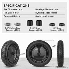 TICONN adapter kit with bearings and spacers for easy installation benefit