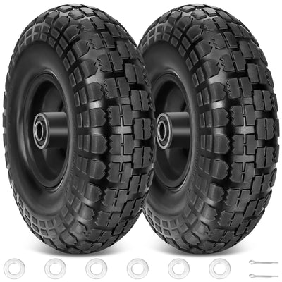 TICONN front view of two-pack wheels showing complete set and benefits
