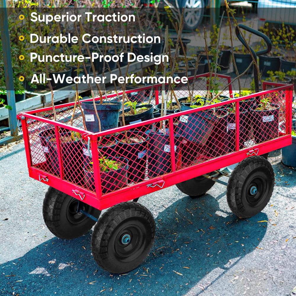 TICONN wheel next to a hand for scale showing compact size and load capacity