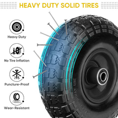 TICONN side profile displaying 10-inch wheel depth and durable construction