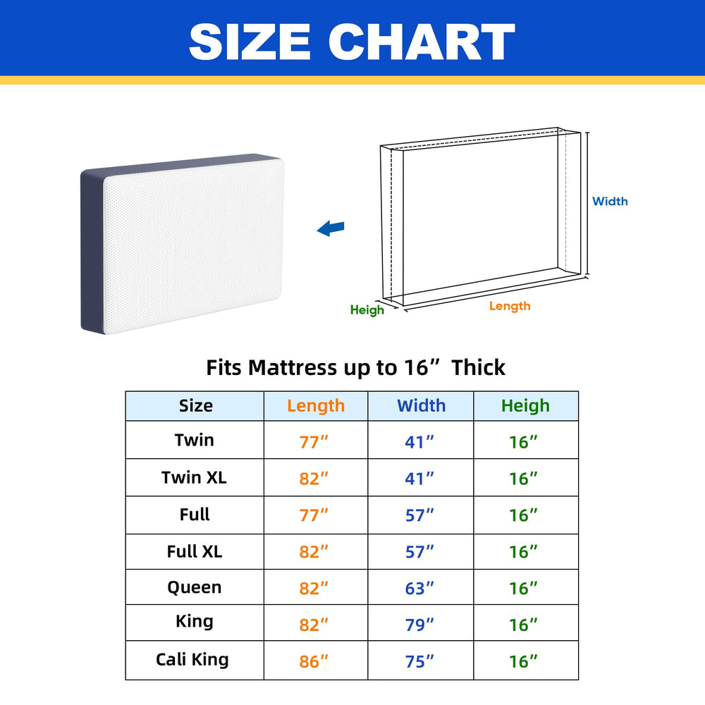 TICONN smooth-glide zipper detail for secure and easy mattress sealing