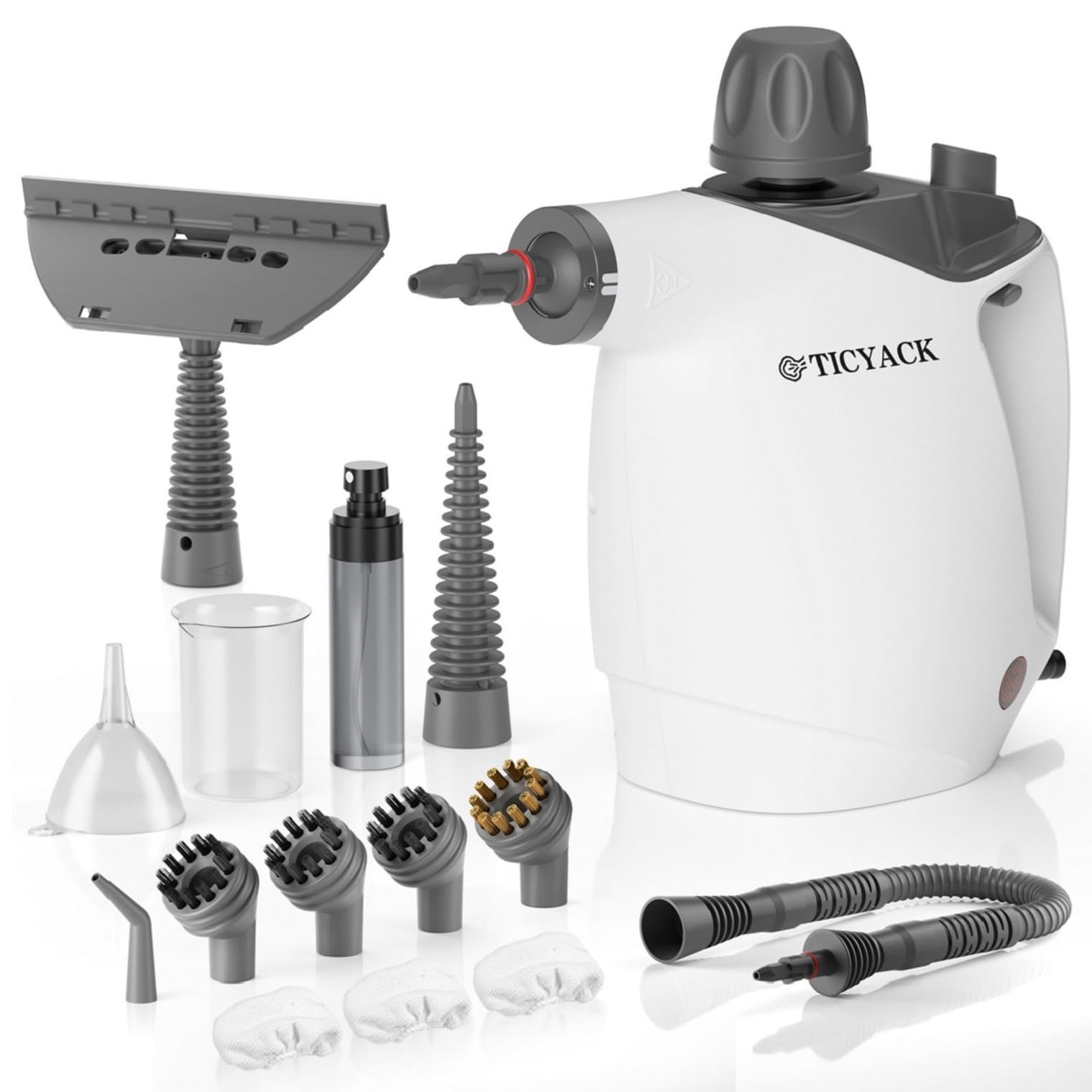 TICYACK vista frontal del vaporizador, diseño compacto y funcionalidad rápida