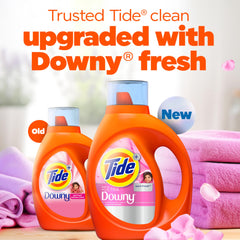Tide detalle de etiqueta April Fresh destacando fragancia duradera