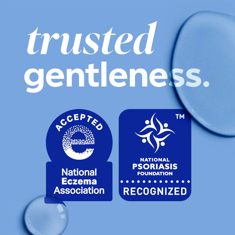 Etiqueta de Tide Free & Gentle con certificaciones visibles que garantizan suavidad para la piel