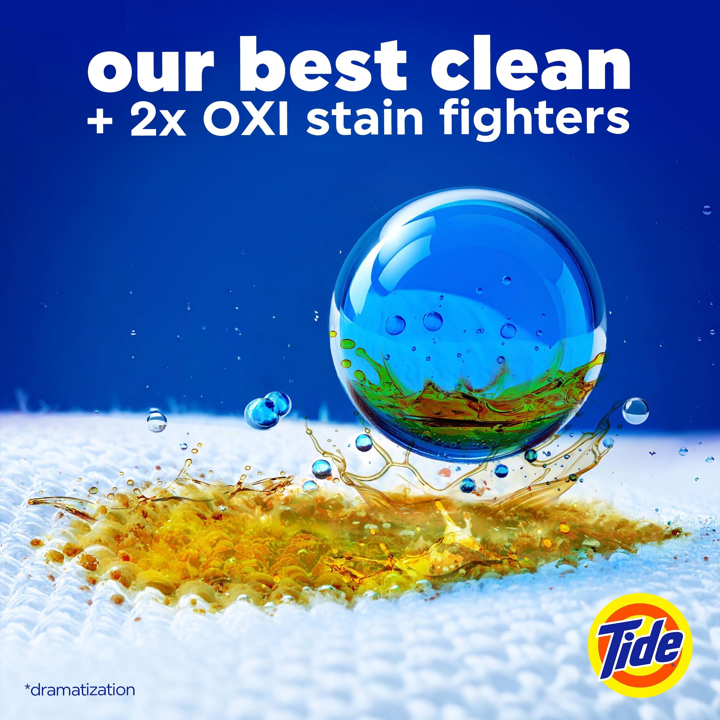 Tide cápsula XL en primer plano, limpieza concentrada y efectiva