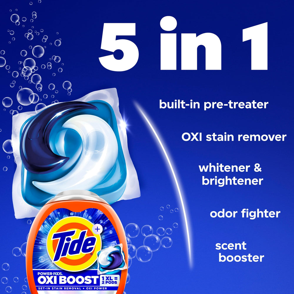 Tide cápsula disolviéndose en agua fría, liberación completa de ingredientes