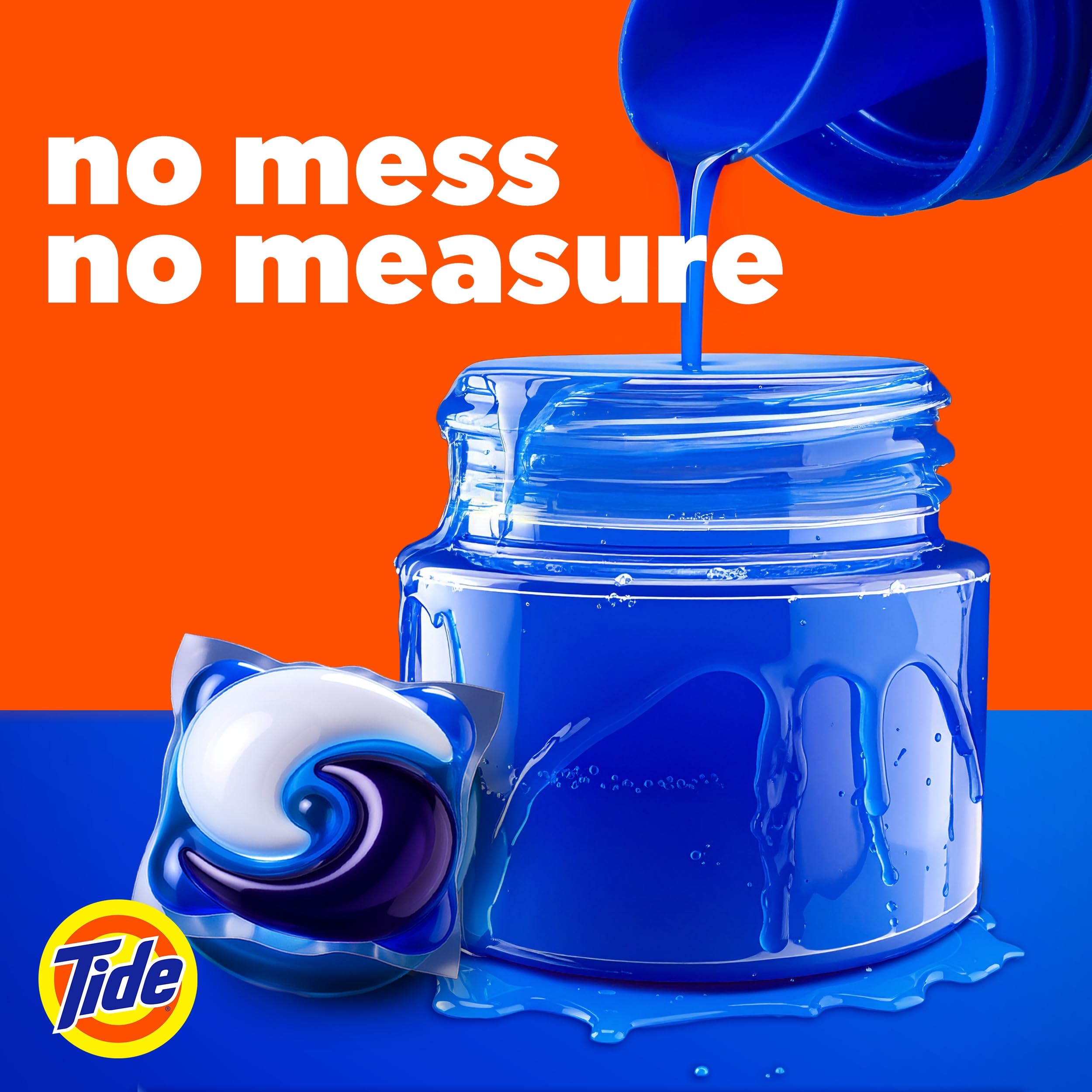 Tide envase abierto mostrando las 102 unidades listo para uso