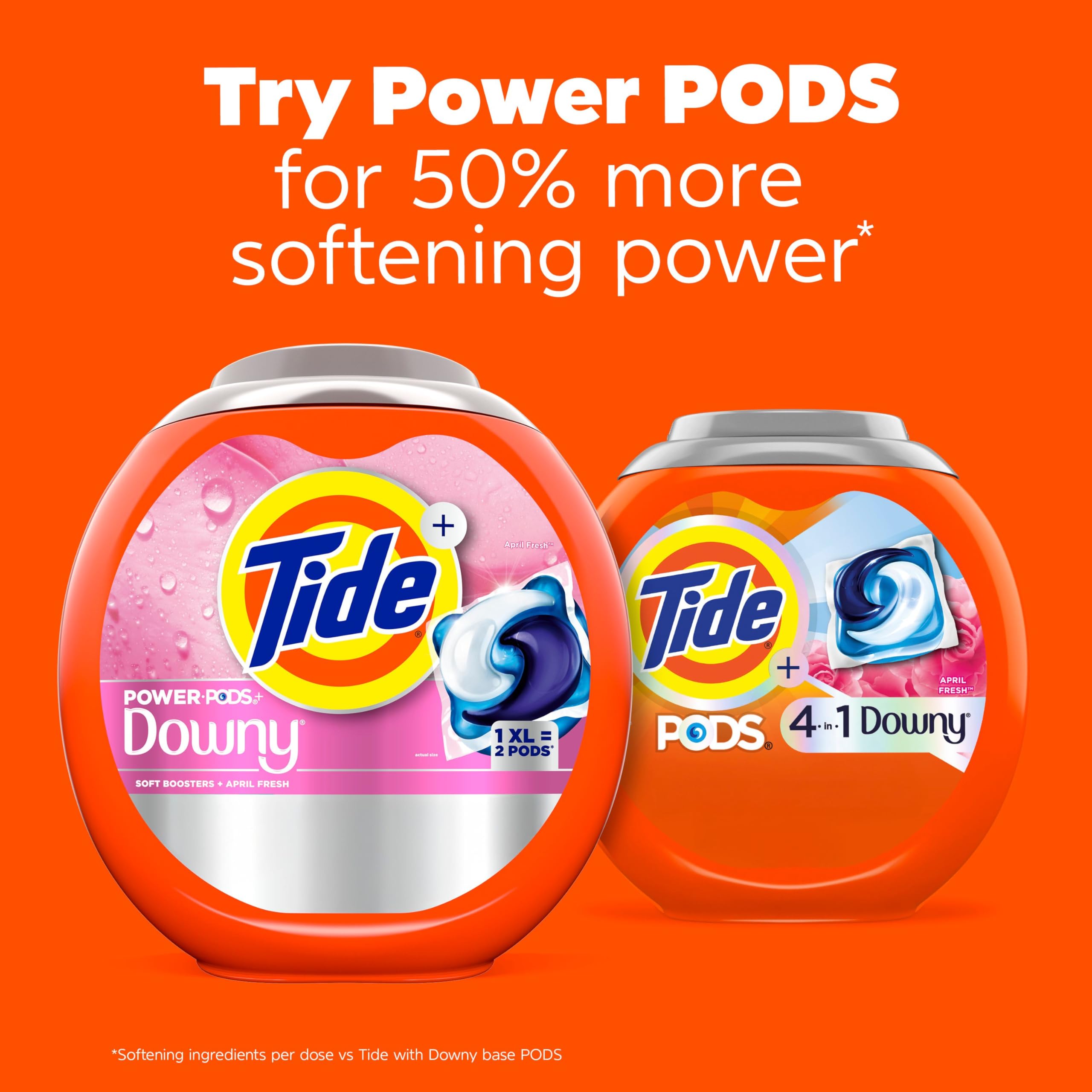 Caja abierta de Tide PODS con pacs visibles para almacenar y reponer fácilmente