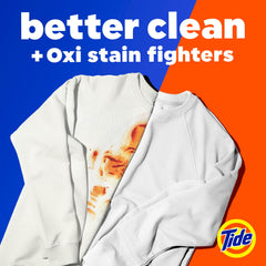 Tide cápsula primer plano mostrando textura y doble cámara eficaz