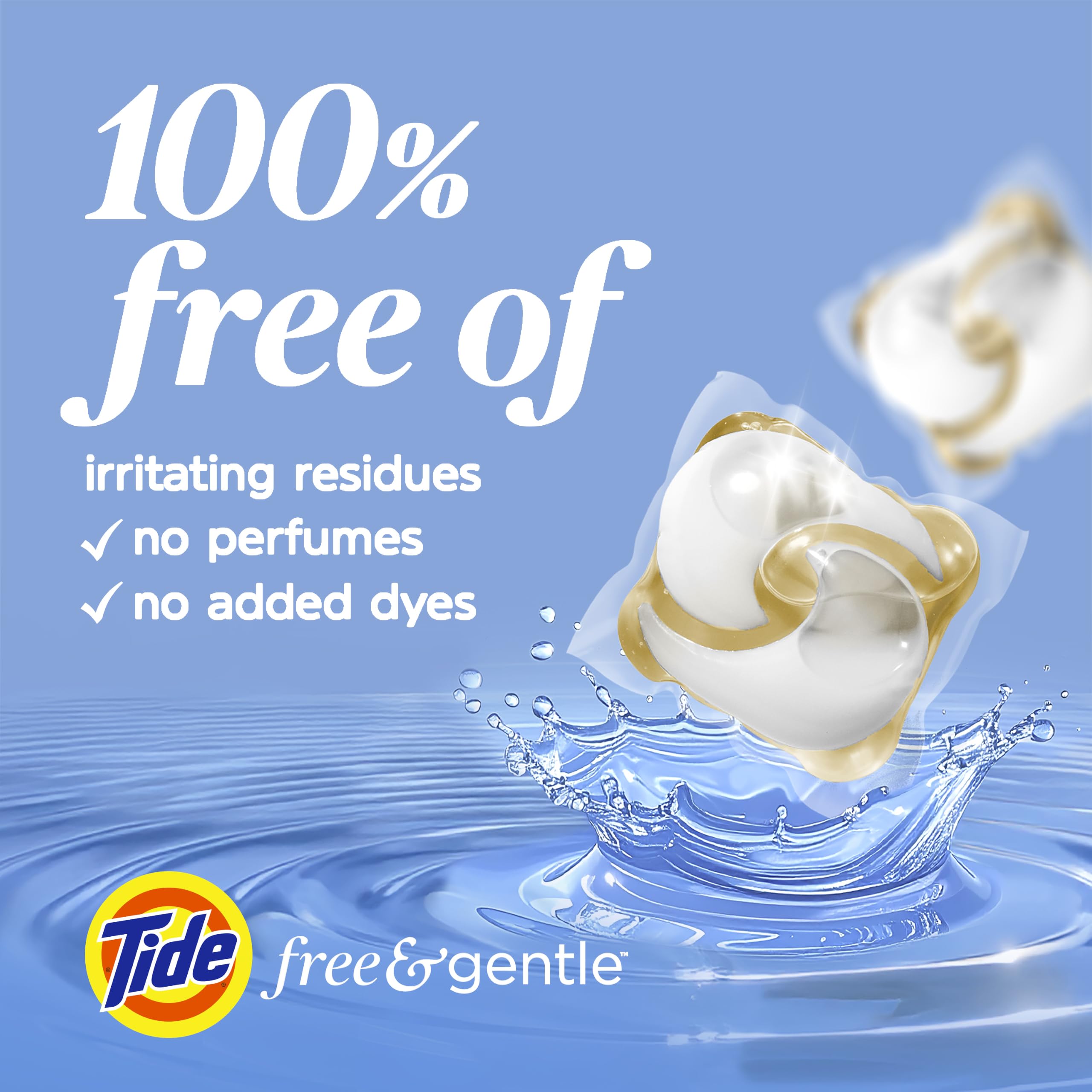 Tide cápsula primer plano textura solida y liberación eficaz