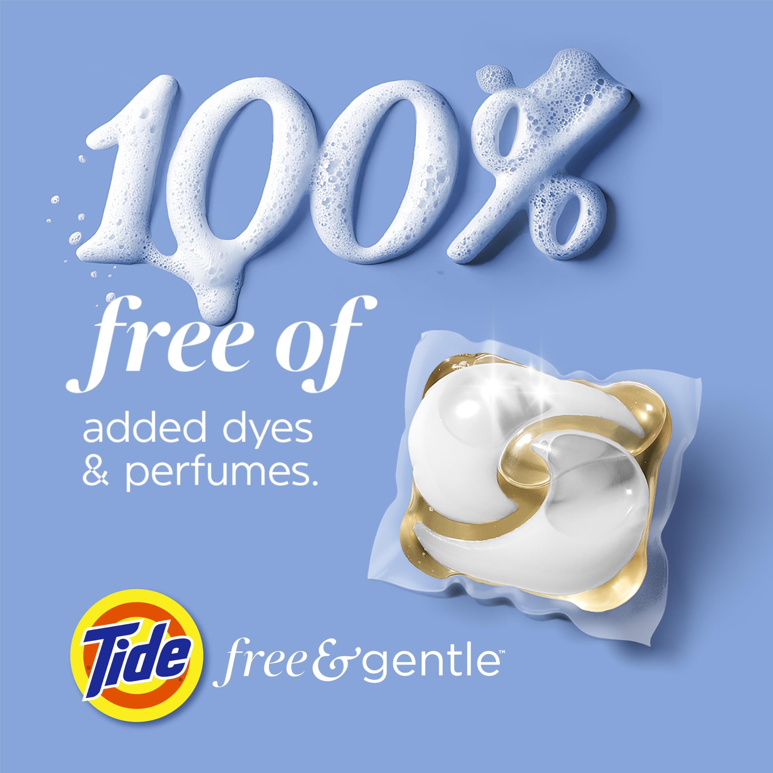 Tide producto en lavandería doméstica destacando rutina sin fragancias