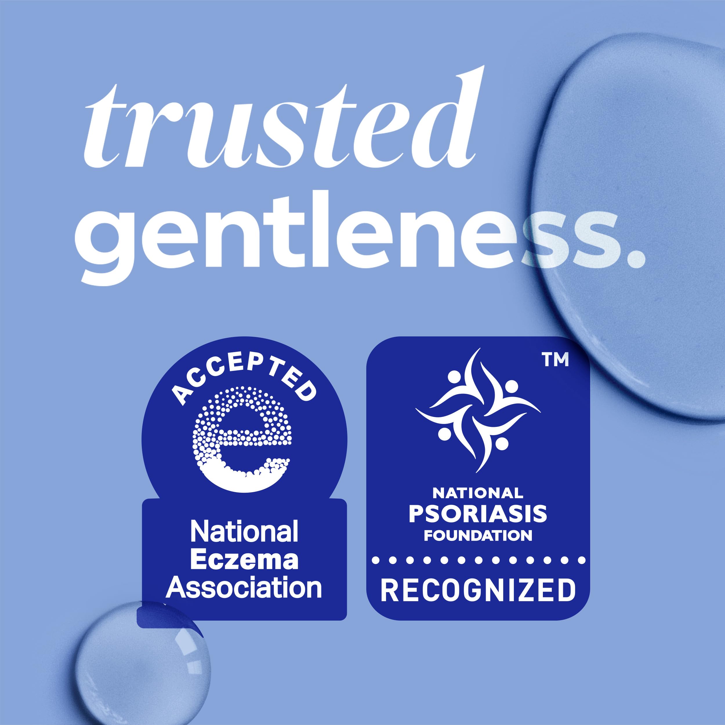 Tide etiqueta con recomendaciones y sellos de asociaciones dermatológicas