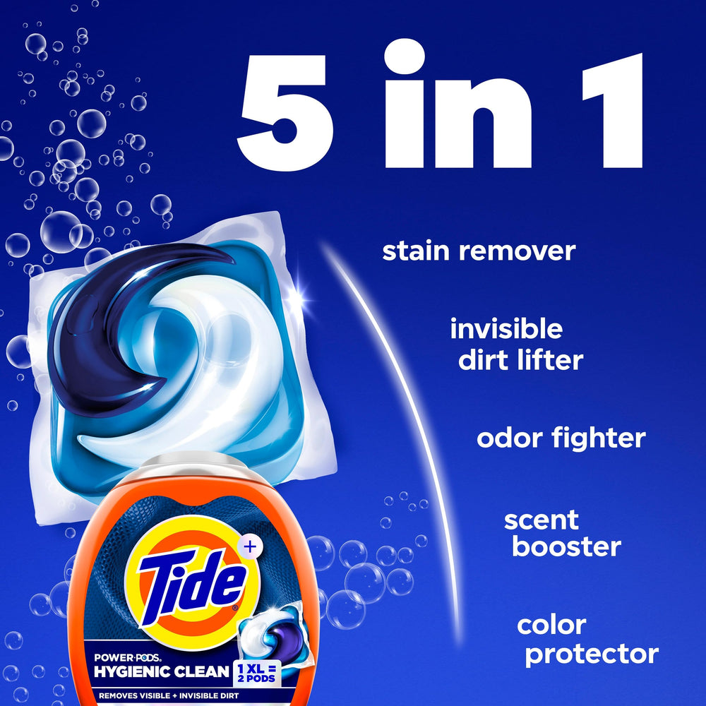 Tide pods en manos listos para usar, conveniencia y dosificación segura