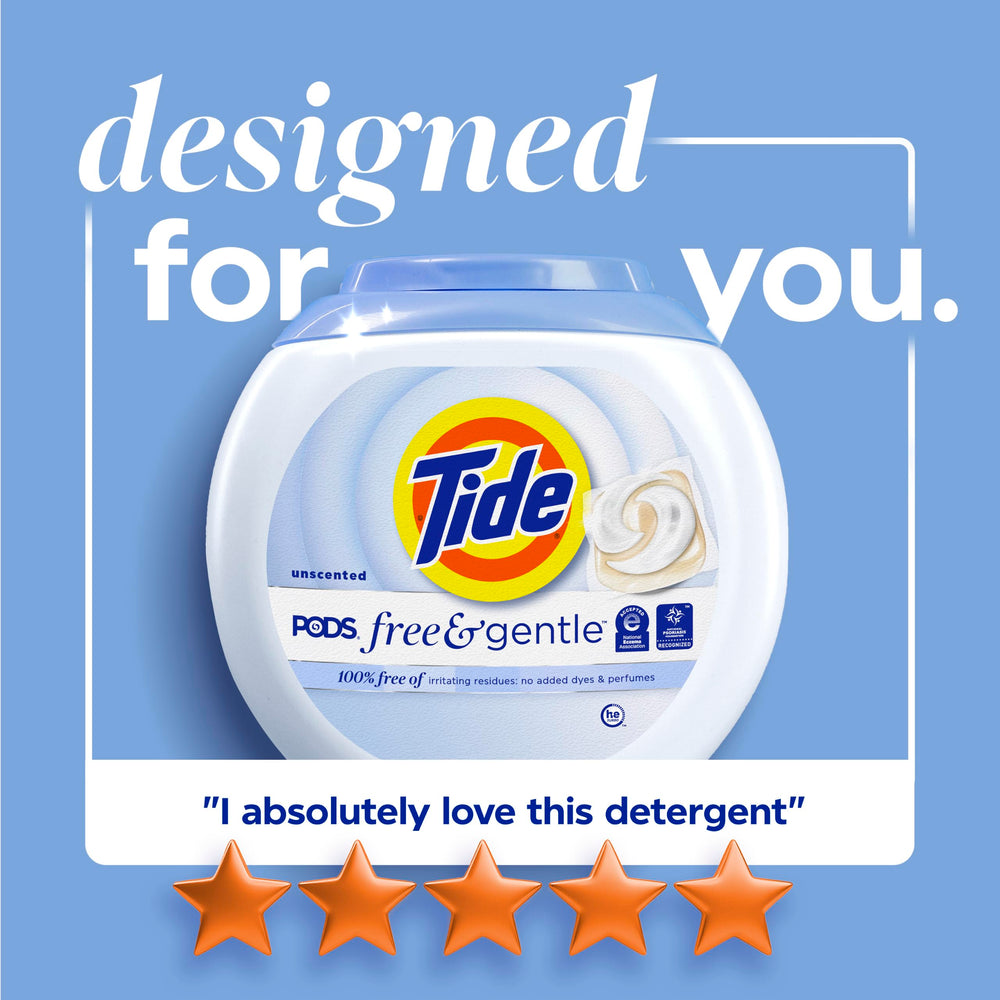 Tide ropa blanca antes y después que ilustra limpieza eficaz