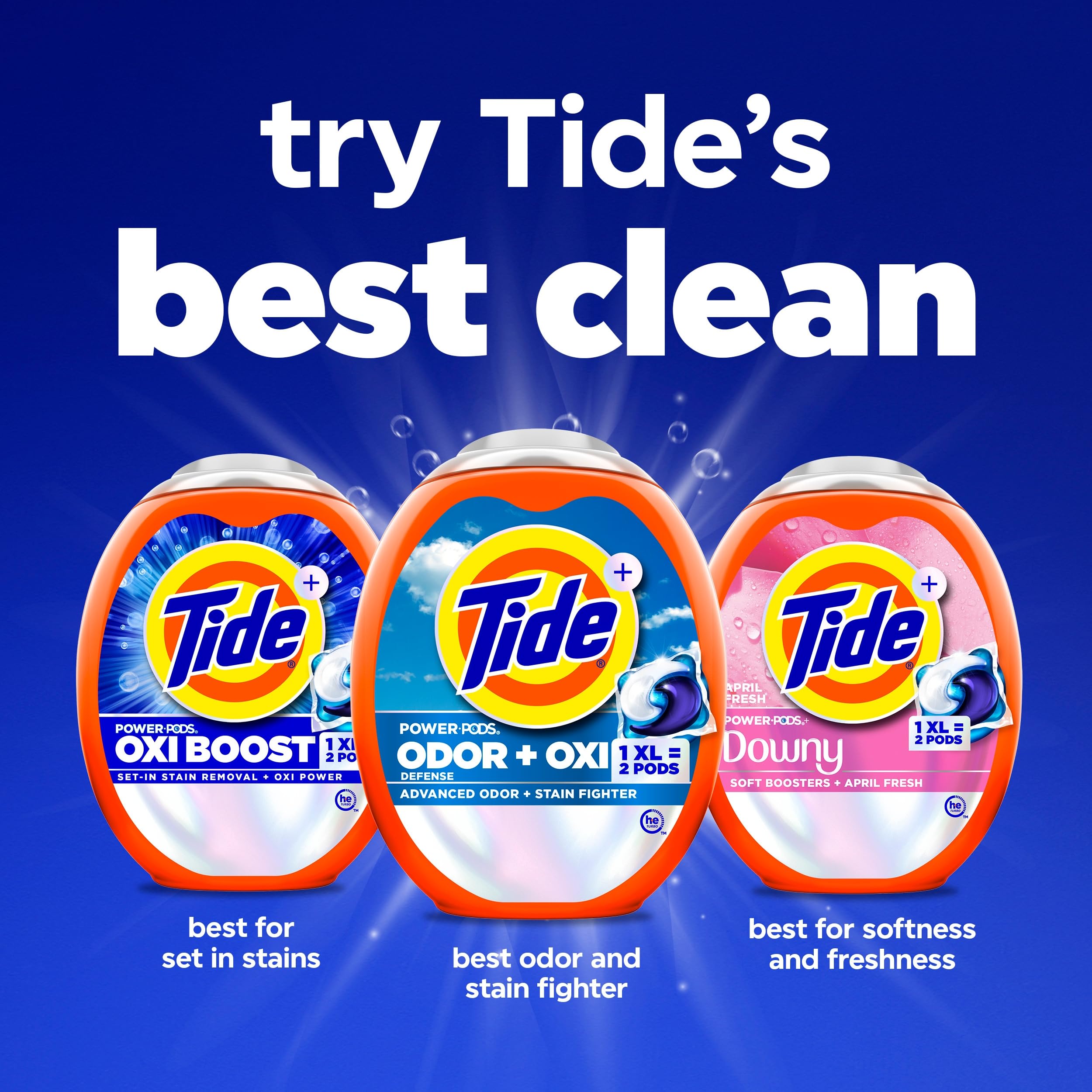 Ropa fresca y limpia tras lavado con Tide, aroma duradero y aspecto renovado