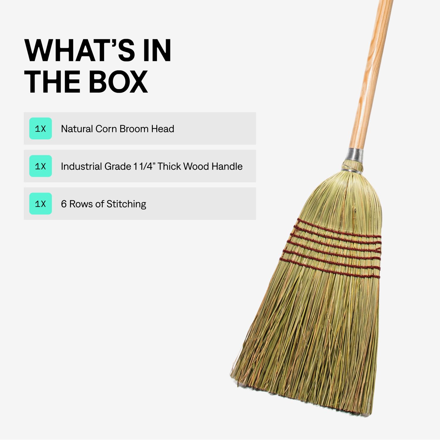 Tidy Tools detalle de las seis filas de costura que refuerzan la durabilidad del cabezal