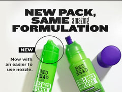 TIGI Bed Head crema aplicada en manos para fácil distribución y control