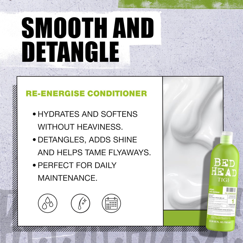 TIGI Bed Head comparación de tamaño 25.36 fl oz para evaluar cantidad