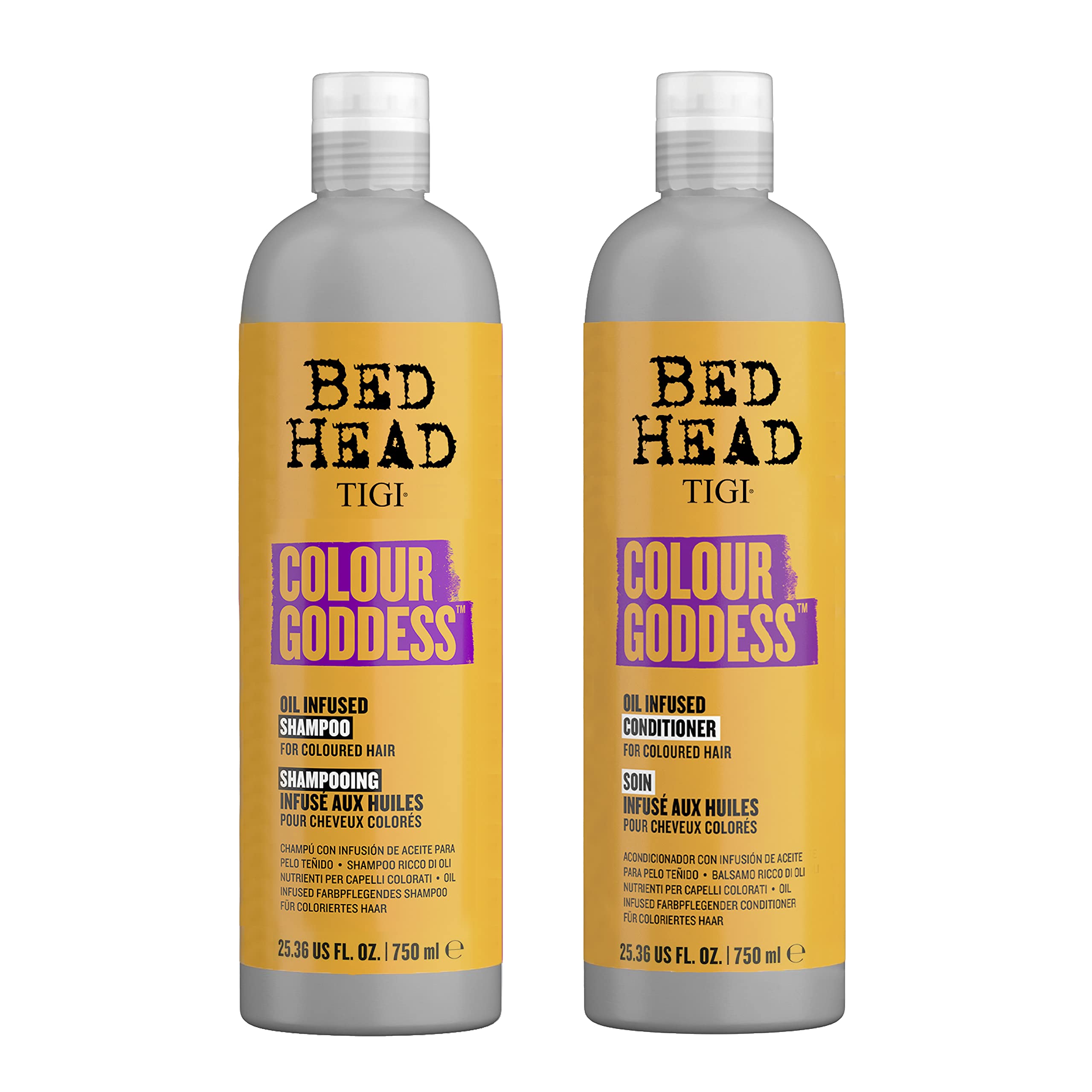 TIGI Bed Head frente del envase mostrando el set para cabello teñido y protección del color