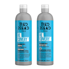 TIGI Bed Head frontal del set mostrando botellas grandes y diseño profesional