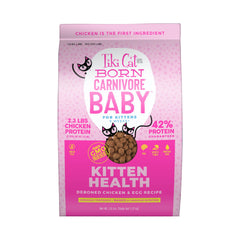 TIKI PETS paquete frontal mostrando nombre y ingredientes principales