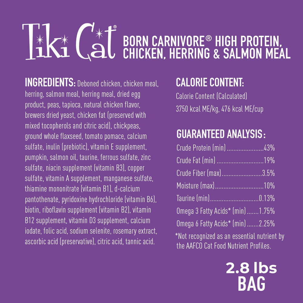 Tiki Cat detalle de la textura de la croqueta que indica crujiente y conservación de nutrientes