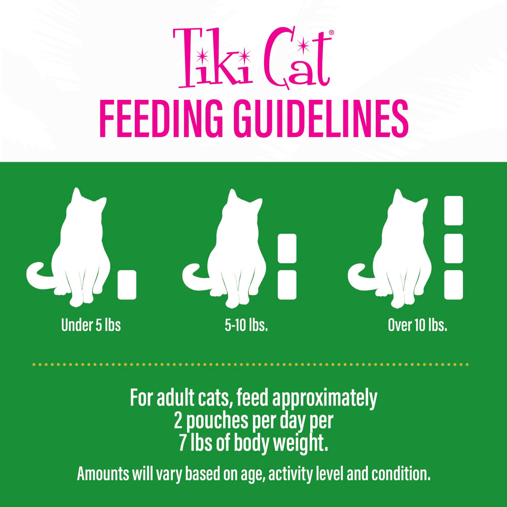 Tiki Cat pack de 12 pouches para almacenamiento y disponibilidad prolongada
