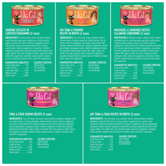 TIKI PETS lata abierta con comida húmeda mostrando contenido