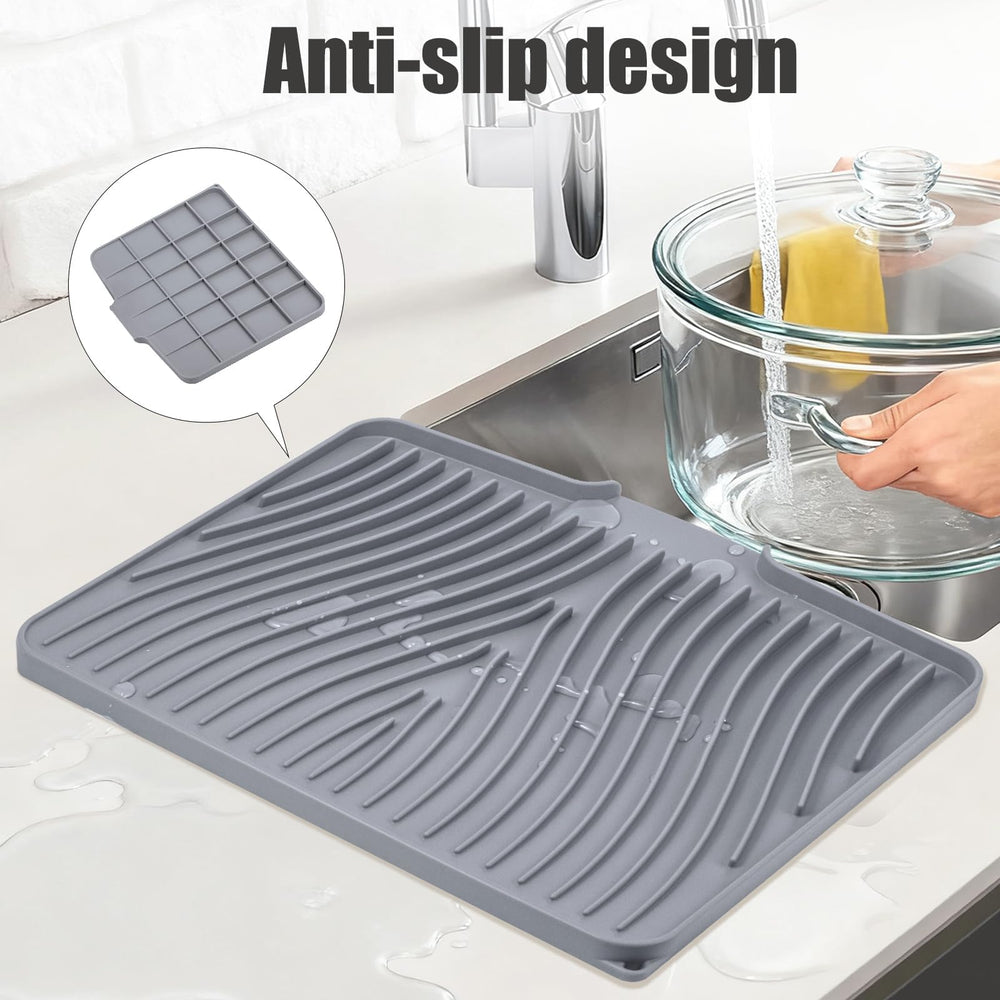 TIKNIK borde lateral abierto que drena agua al fregadero evitando charcos
